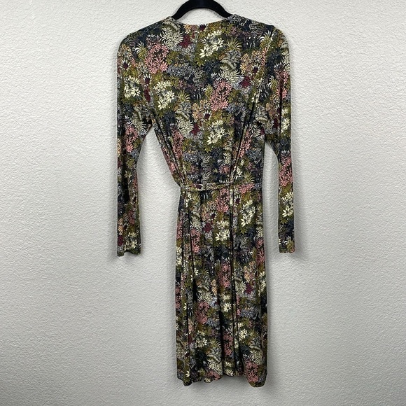 NWT La Prestic Ouiston Shirley Dress Elephant Night Multi True Wrap Sz 2 - Picture 5 of 13